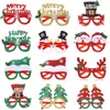 Óculos de Decoração de Natal Transfronteiriços para Adultos e Crianças, Adereços para Fotos, Armações de Óculos com Boneco de Neve, Árvore, Laço, Boneco de Neve, Papai Noel