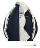 Nova jaqueta cardigã casual masculina com gola alta, reversível, versátil, estilo Hong Kong, plus size, marca da moda, top para primavera e outono