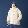 Roupas de Veludo de Algodão Transfronteiriças Masculinas Outono Inverno Novo Estilo Marca Tendência Jaqueta de Algodão Grossa com Pelúcia Acolchoada Roupa Exterior Proteção contra Frio Roupas de Algodão Quentes