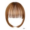 Flequillo de peluca en stock, pieza de extensión de cabello natural sin costuras con patillas, flequillo de aire largo tejido a mano en ambos lados de la peluca de fibra química