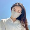 Máscara de ácido hialurônico com proteção UV 3D de alto valor para mulheres Máscara de proteção solar casual simples Proteção para os olhos