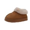 2025 Nuevos Zapatos de Algodón Cálidos para Pareja Hogareña Otoño e Invierno Tacón de Bolsa No Fáciles de Resbalar Pantuflas de Casa para Interiores Listos para la Venta