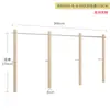 Estante de exhibición para tienda de ropa madera de mar acero inoxidable montado en la pared simple colgante lateral de piso estante de exhibición tienda de ropa de mujer estante de ropa