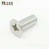 Fabricantes de Parafusos Atacado Parafusos para Máquina de Cabeça Chata Escareada Especificações Completas M3m4m5m6m8m10 Zinco Branco