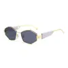 Gafas de Sol de Moda Tendencia Europeas y Americanas Transfronterizas de Amazon 2025 Rombo Metal Polígono Gafas de Sol de Gama Alta