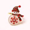 Criativo decoração de mesa de Natal floco de neve anel de guardanapo Papai Noel boca pano anel muleta doce anel de guardanapo atacado