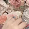 Serie de Cobre Blanco Camelia Anillo de Piedra Preciosa Corona de Princesa Fugitiva Pulsera Hueso de Serpiente Brillante Galaxia Alta Definición Super Flash Zirconio 8A