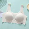 Sujetador Push-Up con Soporte Lateral para el Pecho, Ropa Interior Cómoda de Copa Fija, Sin Aros, Sujetador Estilo Chaleco para Chicas Estudiantes