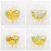 Balão Transparente 4D de Animal da Floresta Dinossauro Cartoon 22 polegadas Decoração Tema Aniversário Bola Flutuante Atacado