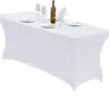 Cubierta Elástica para Mesa Transfronteriza al por Mayor Funda Rectangular Elástica para Mesa de Fiesta al Aire Libre Boda Funda para Mesa de Banquete de Boda