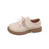 Zapatos de cuero estilo Lolita para niña, nueva colección de otoño, con ribete de encaje, un lazo, suelas suaves y un diseño de princesa, en estilo británico