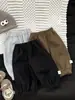 Pantalones Deportivos de Felpa para Niños Otoño e Invierno Nuevos de Moda Frescos para Bebé Pantalones Gruesos para Bebé Pantalones Jogger Cálidos Elegantes
