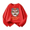 Camiseta de Manga Larga para Niños Algodón Puro Nueva de Primavera y Otoño Estilo Occidental Superior Niños Grandes Ropa de Moda Callejera Nacional