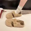 Mocasines de peluche 2026 sin cordones, cómodos zapatos sin cordones de nuevo estilo, zapatos peludos para mujeres embarazadas, zapatos sin cordones de suela suave para mujer para otoño e invierno