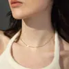 Sencillo y Duradero, Collar Delgado Brillante, Cadena de Labios, Cadena para Clavícula con Lentejuelas Brillantes, Exquisito Collar Que No Se Desvanece