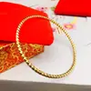 Pulseira de Fio 3mm Pulseira Banhada a Ouro Pulseira de Fio Flor Carro Pulseira Fina de Laço Fechado Coreana Laço Boêmio
