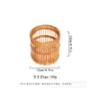 Tecelagem de Bambu Vietnamita Retrô Madeira Trançada Porta-Canetas Papelaria de Mesa Pente Ferramenta de Caligrafia Maquiagem Suporte Organizador Ornamento