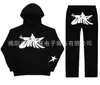 Moda Urbana Europea y Americana 2024 Transfronterizo Holgado Sudadera Estampado de Letras Hip-hop Para Hombres y Mujeres Pulóver Traje Casual