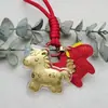 Llavero de Oro Puro 999 "Hazte Rico al Instante", Regalo de Año Nuevo del Año del Caballo, Colgante de Caballo Pequeño, Recuerdo para la Prosperidad Instantánea