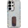 Capa de Celular Brilhante com Glitter de Diamante IMD Adequada para Samsung S25Ultra Tendência A56 Suporte Espelhado A17/A07