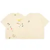 GALLERY DEPT TIDE estampa colorida de letras de desenho animado camiseta de manga curta de alta qualidade casual solta verão masculina e feminina