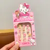 Pegatinas para Uñas Infantiles Sanrio, Pegatinas de Uñas Artísticas para Niñas, Uñas Portátiles para Niñas, Pegatinas Tridimensionales con Diamantes, Pegatinas para Uñas Lindas al por Mayor