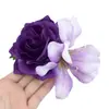 Pasador de Flor de Rosa Morada para Mujer 2025 Nuevo Popular Atmósfera Flor de Cabeza Accesorios para el Cabello Accesorios para el Cabello en Fotos Pasador