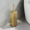 Juego de Portacepillo para Inodoro de Acero Inoxidable Cepillo de Limpieza para Inodoro Baño Hogar Desodorante Cepillo para Inodoro Montado en Pared con Tapa