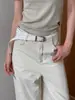 Cinturón Tejido No Poroso Estilo Ins, Cinturón de Cuero y Papel, Accesorio Versátil Casual para el Día a Día, Simple y de Moda, Cinturón para Mujer