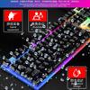 Conjunto de Teclado Mecânico com Fio e Mouse Mi Wolf T6 com Iluminação Colorida USB para Computador de Mesa Gaming Atacado