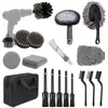 Cepillo Eléctrico para Lavado de Autos Set de Cepillos de Detalle de Cerdas Suaves Guantes para Lavado de Autos Esponja Guante Limpiador de Belleza para Autos Herramientas