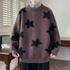 Camisa Nueva de Cuello Falso de Dos Piezas Estilo Estudiante Transfronterizo Suéter de Otoño e Invierno para Hombre Ropa de Punto de Moda para Hombre