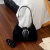 Bolsa de ombro tendência de nicho estilo coreano, nova coleção outono 2026, retrô e estilosa, perfeita para o dia a dia, bolsa transversal elegante para mulheres