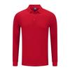 Camisa Polo de Algodão da Ilha para Primavera e Outono com Gola Lapela e Manga Longa Camisa Publicitária Corporativa Personalizada Roupa de Trabalho Camisa Cultural Camiseta com Impressão de Logo