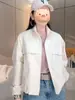 Chaqueta Cortavientos Casual para Mujer Estilo Europeo Popular, Nueva para Primavera y Otoño 2025, para Tallas Pequeñas, Versátil y Elegante en Colores Lisos
