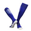 Calcetines largos de fútbol de línea simple, calcetines de entrenamiento con fondo de toalla engrosado, diseño amortiguador, calcetines deportivos para adultos y niños al por mayor