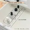 Organizador de Maquillaje Giratorio de Escritorio Compartimentos Transparentes Tocador Estante de Almacenamiento para Labiales y Brochas de Maquillaje Almacenamiento de Alta Gama