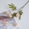Amazon Color Otoñal Flor Artificial Crisantemo Bola de Diente de León de 5 Cabezas Decoración para el Hogar Mesa de Comedor Entrada Arreglo de Boda Flor Artificial