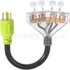 Adaptador de Enchufe Macho Nema 14-50P a 4 Tomas Hembra 5-20R, Tiantai