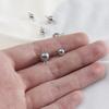 Fornecimento direto da fábrica esfera de aço inoxidável esfera de aço maciço soldagem dois círculos DIY joias pulseira acessórios