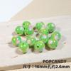 Amor de Lunares Dos Tonos Cuentas Redondas Joyería Versátil DIY Cuentas Sueltas Accesorios Cadena de Teléfono Móvil Pulsera Collar con Cuentas Hecho a Mano