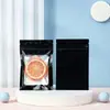 Bolsas coloridas com selagem automática a laser em estoque para envio internacional, bolsas com zíper e janela estilo ins para armazenamento de cartões e acessórios