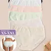 Fornecimento Exclusivo Transfronteiriço de Roupa Íntima Feminina de Algodão Puro Sem Costura, Cor Sólida Fofa Estilo Japonês com Laço, Respirável e Refrescante para Mulheres