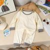 Roupa interior desossada estilo coreano infantil outono e inverno de algodão dos desenhos animados roupas para casa pijamas de bebê roupas de outono calças terno