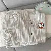 Pijama de Verano de Algodón Yunduo para Niñas, Shorts de Manga Corta, Dibujos Animados Dulces y Usables, Conjunto Suelto y Bonito de Ropa para el Hogar para Niñas