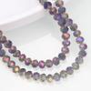 Ruedas facetadas de 4-6 mm, cuentas redondas de cristal esmaltado de colores, cuentas sueltas para hacer bricolaje, accesorios para el cabello, pulseras, collares, accesorios, material