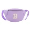 Bolsa de Peito Estilosa e Cool Estilo Coreano para Meninos e Meninas, Design Elegante com Letras Grandes, Bolsa de Cintura de Cor Sólida para Bebês, Novo Modelo 2026, Bolsa Infantil Transfronteiriça