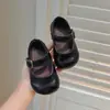 Zapatos de Charol Mary Jane Retro para Niñas, Nuevos Zapatos de Suela Suave de Otoño para Bebés de 1 a 3 Años, Zapatos de Princesa en Negro