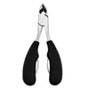 Pinzas para Uñas de Acero Inoxidable Pinzas con Mango de Plástico Ranura para Uñas Pinzas para Cutícula Pinzas Pico de Águila Pinzas para Pedicura Herramientas de Manicura