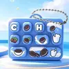 Teclado de alívio de estresse pequeno de 9 teclas transfronteiriço, chaveiro criativo de pressionar com a ponta do dedo, pingente de mochila, mini brinquedo infantil